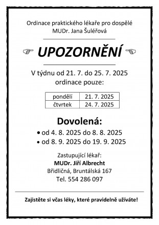 MUDr. Sulerova - dovolena 2025.jpg